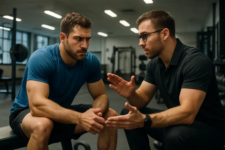 Athlete holding training gear while reviewing a follow-up calendar